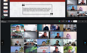 Perkuat Kapasitas Kehumasan, Bawaslu Kotabaru Ikuti Upgrade Humas Series 1