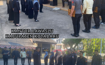 Perkuat Disiplin dan Kesiapan Kerja, Bawaslu Kotabaru Gelar Apel Rutin Senin